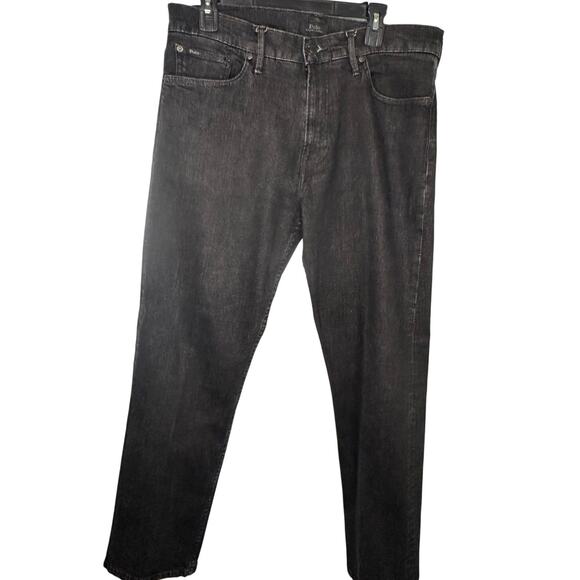 Polo Ralph Lauren The Thompson Relaxed Fit Jeans Men's 34 x 32 Black Denim - Picture 1 of 9